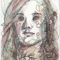 Mein Kursprojekt: Experimentelle Porträts mit Tinte, Tee und Alkohol. Artes plásticas, Pintura, Desenho e Ilustração com tinta projeto de Arno Maitricarya - 25.04.2022