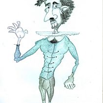 Personajes de una familia argentina según la obra homónima de Marco Denevi. Ilustração tradicional, Desenho, e Desenho de retrato projeto de Nicolás Abadie - 25.04.2022