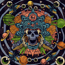 Cosmovisión de las culturas prehispánicas . Traditional illustration, Drawing, Digital Illustration & Ink Illustration project by Jahabel Valencia Vega - 04.08.2022