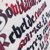 Mi Proyecto del curso: Caligrafía con góticas potentes. T, pograph, Calligraph, and Lettering project by Teté Brage - 04.26.2022