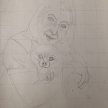 Mi Proyecto del curso: Retrato artístico al carboncillo: creando atmósferas. Ilustração tradicional, Artes plásticas, Desenho, Desenho de retrato, Desenho realista, e Desenho artístico projeto de Valeria R. Yacamán - 26.04.2022