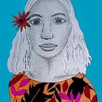 Mi Proyecto del curso: Retrato con lápiz, técnicas de color y Photoshop. Projekt z dziedziny Trad, c, jna ilustracja,  Sztuki piękne, R, sunek ołówkiem,  R, sunek, Ilustracja c, frowa i Portret użytkownika Veronica Vallejo Calvo - 26.04.2022