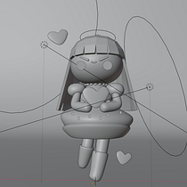 Mi Proyecto del curso: Creación de personajes kawaii en 3D con Blender  Ein Projekt aus dem Bereich Traditionelle Illustration, Design von Figuren, Digitale Illustration, 3-D-Modellierung und Manga von Nahomi Sanchez Santana - 26.04.2022