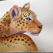 My project for course: Expressive Animal Portraits in Watercolor. Projekt z dziedziny Trad, c, jna ilustracja, Malowanie akwarelą, R, sunek realist, czn, Ilustracja naturalist i czna użytkownika Deanna Neeley - 20.04.2022