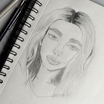 Mi Proyecto del curso: Sketchbook de retrato: explora el rostro humano. Sketching, Drawing, Portrait Drawing, Artistic Drawing, and Sketchbook project by sasutzussgames - 04.26.2022