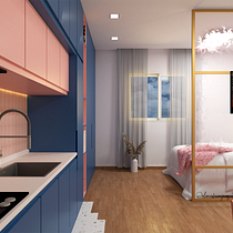 Meu projeto do curso: Cor aplicada ao design de interiores. Un proyecto de Diseño de interiores, Decoración de interiores, Interiorismo, Teoría del color y Diseño de espacios de Alanis Andrade - 25.04.2022