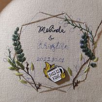 Wedding ring holder. Un projet de Broderie , et Design textile de welinda - 26.04.2022