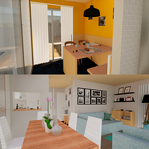 Mi Proyecto del curso: Diseño de interiores de principio a fin. Projekt z dziedziny Architektura wnętrz, Projektowanie wnętrz, Dekoracja wnętrz i Projektowanie przestrzeni użytkownika Tamara Nuñez Aravena - 28.04.2022