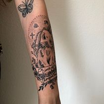 Meu projeto do curso: Técnicas de tatuagem blackwork com fine line. Un progetto di Design di tatuaggi, Illustrazione tradizionale, Design, Belle arti e Disegno di Ágatha Araujo - 27.04.2022
