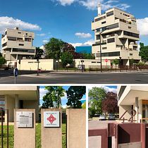 Espace et informations : signalétique d'un monument brutaliste. Design, Design gráfico, e Design de sinalização projeto de Thierry HOUILLON - 27.04.2022