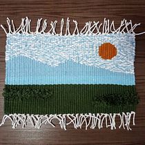 Meu projeto do curso: Técnicas de tecelagem para criar tapeçarias. Un projet de Création d'accessoires, Artisanat, Décoration , et Décoration d'intérieur de Maica Alves de Souza - 27.04.2022