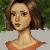 My project for course: Digital Fantasy Portraits with Photoshop. Traditional illustration, Drawing, Digital Illustration, Portrait Drawing, Digital Drawing, and Digital Painting project by Anna Ustimenko - 04.27.2022