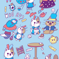 Mon projet du cours : Illustration d'une histoire dans le style kawaii. Traditional illustration, Character Design, Digital Illustration, and Manga project by Coralie Kaise - 04.28.2022