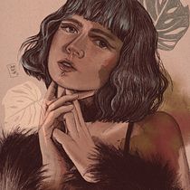 Mój projekt z kursu: Rysowanie portretów z użyciem Procreate. Ilustração tradicional, Ilustração vetorial, Ilustração digital, e Desenho de retrato projeto de pakaszewska.k - 28.04.2022