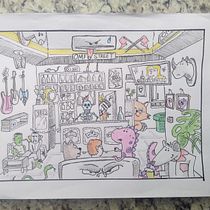 Meu projeto do curso: A arte de desenhar: transforme seus rabiscos em arte Ein Projekt aus dem Bereich Traditionelle Illustration, Bleistiftzeichnung, Zeichnung und Sketchbook von Gilson Roberto Dos Santos - 10.05.2022