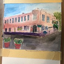 My project for course: Architectural Sketching with Watercolor and Ink. Sketching, Drawing, Watercolor Painting, Architectural Illustration, Sketchbook & Ink Illustration project by Missy Q - 04.28.2022