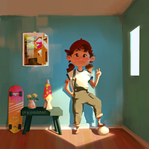 Meu projeto do curso: Princípios de iluminação para pintura digital. Traditional illustration, Digital Illustration, and Digital Painting project by kinnabar - 04.27.2022