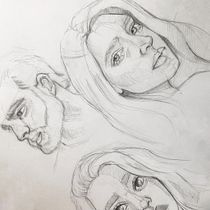 Mi Proyecto del curso: Sketchbook de retrato: explora el rostro humano. Sketching, Drawing, Portrait Drawing, Artistic Drawing, and Sketchbook project by Jessica Paredes Romero - 04.30.2022