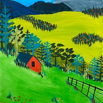 My project for course: Painting Nature with Acrylic: From Sketchbook to Canvas. Traditional illustration, Painting, Acr, lic Painting, and Sketchbook project by sibzinn_1 - 04.26.2022