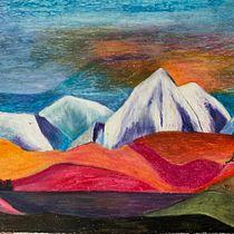 Mein Kursprojekt: Landschaften in Pastell zeichnen: Spiele mit Licht. Traditional illustration, Fine Arts, Pencil Drawing, Drawing, and Artistic Drawing project by Susanne Scholaen - 04.30.2022