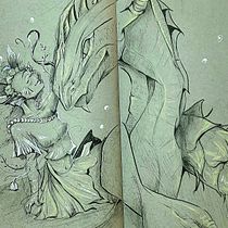 My project for course: Fantasy Sketchbook: Draw Characters from Imagination. Ilustração tradicional, Criatividade, Desenho, e Sketchbook projeto de Maryam Alsaad - 30.04.2022