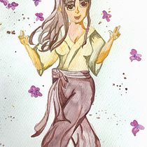 My project for course: Expressive Manga Illustration in Watercolor. Un projet de Illustration traditionnelle, Dessin, Aquarelle , et Manga de Xaymara Claudio - 30.04.2022