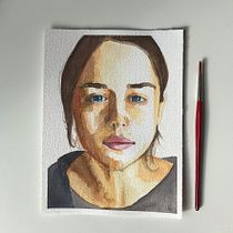 My project for course: Watercolor Portrait from a Photo. Traditional illustration, Watercolor Painting, and Portrait Drawing project by marleencm - 04.30.2022