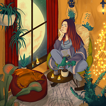 Mon projet du cours : Procreate : techniques d’illustration créative. Un progetto di Illustrazione tradizionale, Illustrazione digitale e Disegno digitale di alisonfeucherolles - 30.04.2022