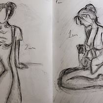Mi Proyecto del curso: Retrato creativo en claroscuro con lápiz. Un projet de Illustration traditionnelle, Dessin au cra, on, Dessin de portrait, Dessin artistique, Dessin aux cra , et ons de couleur de garyobando - 30.04.2022