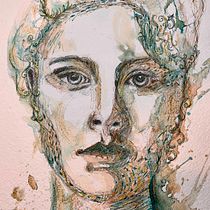 My project for course: Experimental Portraiture with Ink, Tea and Alcohol. Artes plásticas, Pintura, Desenho e Ilustração com tinta projeto de renwill935 - 30.04.2022