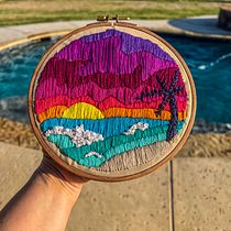 My project for course: Abstract Color and Design for Embroidery. Artesanato, Bordado, e Tecido projeto de Jen - 25.04.2022
