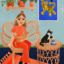 My project for course: Colorful Digital Illustration in Procreate. Ilustração tradicional, Desenho, Ilustração digital, e Desenho digital projeto de Mathilde Høst - 01.05.2022