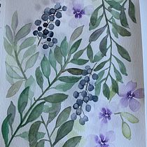 My project for course: Artistic Floral Watercolor: Connect with Nature. Traditional illustration, Painting, Watercolor Painting, and Botanical Illustration project by corinawaage - 05.01.2022