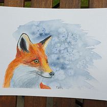 My project for course: Expressive Animal Portraits in Watercolor. Projekt z dziedziny Trad, c, jna ilustracja, Malowanie akwarelą, R, sunek realist, czn, Ilustracja naturalist i czna użytkownika Thomas Larsson - 01.05.2022
