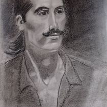 Mi Proyecto del curso: Retrato realista al carboncillo. Traditional illustration, Fine Arts, Drawing, Portrait Drawing, and Realistic Drawing project by Eugenia Rodríguez Moreiras - 05.01.2022