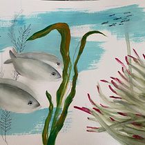 Mi Proyecto del curso: Ilustración de universos marinos en acuarela. Un projet de Illustration traditionnelle, Peinture, Aquarelle et Illustration naturaliste de jessicarecio6 - 25.06.2022