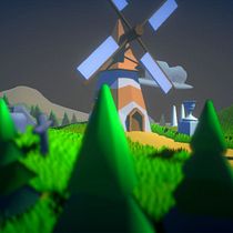 Windmill On A Hill!. 3D, and 3D Modeling project by James Harris - 04.30.2022