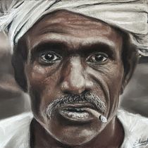 Mi Proyecto del curso: Retrato realista al pastel tiza. Traditional illustration, Fine Arts, Drawing, Portrait Drawing, and Realistic Drawing project by Eduardo Benito - 05.01.2022