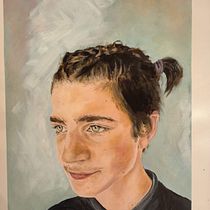 My project for course:  Realistic Oil Portraiture: Conveying Detail and Expression. Fine Arts, Painting, and Oil Painting project by ELena Ksenia - 05.02.2022