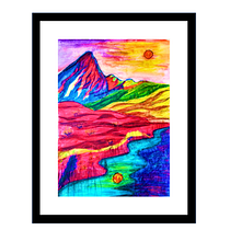 My project for course: Landscapes with Oil Pastels and Crayons: Playing with Light. Traditional illustration, Fine Arts, Pencil Drawing, Drawing, and Artistic Drawing project by Beant Kaur Dhillon - 05.02.2022