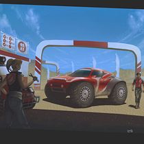 Mi Proyecto del curso: Creación y pintura de escenarios fantásticos en Photoshop . Ilustração tradicional, Desenho, Ilustração digital, Concept Art, e Pintura digital projeto de Jorge García - 02.05.2022