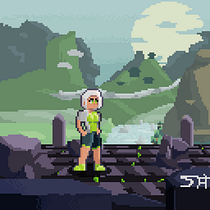 Proyecto final firmado por mi :D . Character Design, Video Games, Pixel Art, and Game Design project by Israel Valdez Torres - 04.29.2022