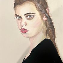 My project for course: Watercolor Portrait from a Photo. Traditional illustration, Watercolor Painting, and Portrait Drawing project by naranjomari754 - 05.03.2022