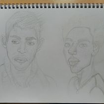 Mi Proyecto del curso: Sketchbook de retrato: explora el rostro humano. Sketching, Drawing, Portrait Drawing, Artistic Drawing, and Sketchbook project by Carmen Elez - 05.03.2022
