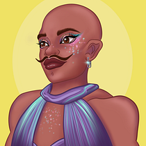 My project for course: Female Character Portraits in Procreate. Projekt z dziedziny Trad, c, jna ilustracja, Ilustracja c, frowa, R, sunek c i frow użytkownika Kristina Mołdoch - 03.05.2022