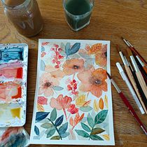 Abschlussprojekt. Traditional illustration, Painting, Watercolor Painting, and Botanical Illustration project by Anni Haslwanter - 05.03.2022