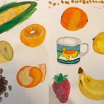 Mon projet du cours : Techniques d’illustration pour débloquer votre créativité. Design, Traditional illustration, Fine Arts, Painting, Creativit, Creating with Kids, and Sketchbook project by Emmanuelle Houle - 05.03.2022