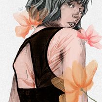 meu 1º.... Ilustração tradicional, Ilustração vetorial, Ilustração digital, e Desenho de retrato projeto de Cris Vilu - 31.12.2020