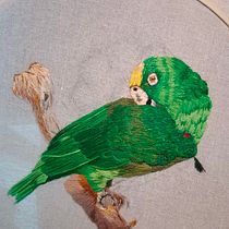 Mi Proyecto del curso: Needle painting para principiantes. Embroider, Naturalistic Illustration, and Textile Design project by Laura Cumbalaza - 05.03.2022