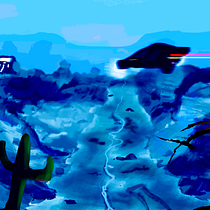 Meu projeto do curso: Concept Art: introdução ao design de cenários: Canyon. Traditional illustration, Film, Video, TV, Animation, Digital Illustration, Video Games, Concept Art, and Game Design project by marcus.srocha - 05.01.2022